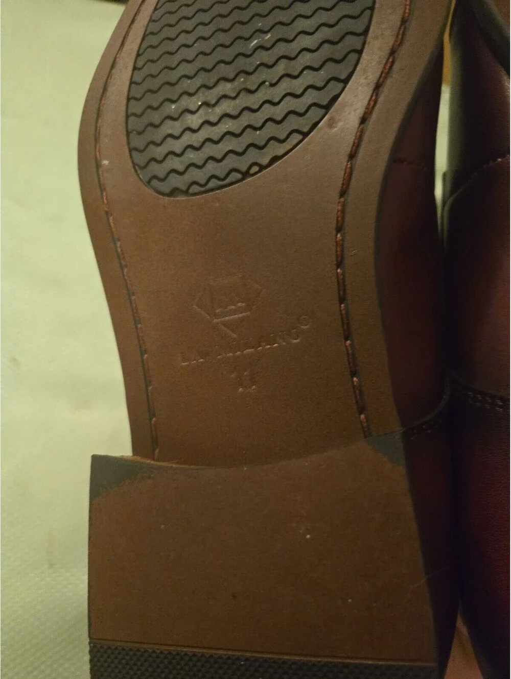La Milano Men's Leather Double Monk Strap Dress Shoes - Burgundy Size 11